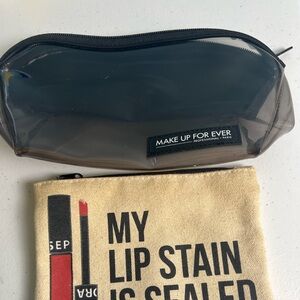 Makeup Forever Black PVC makeup bag & Sephora Cosmetic Bag